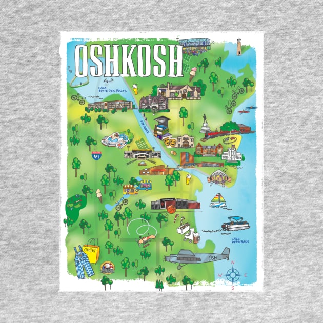 Oshkosh Map by ggb